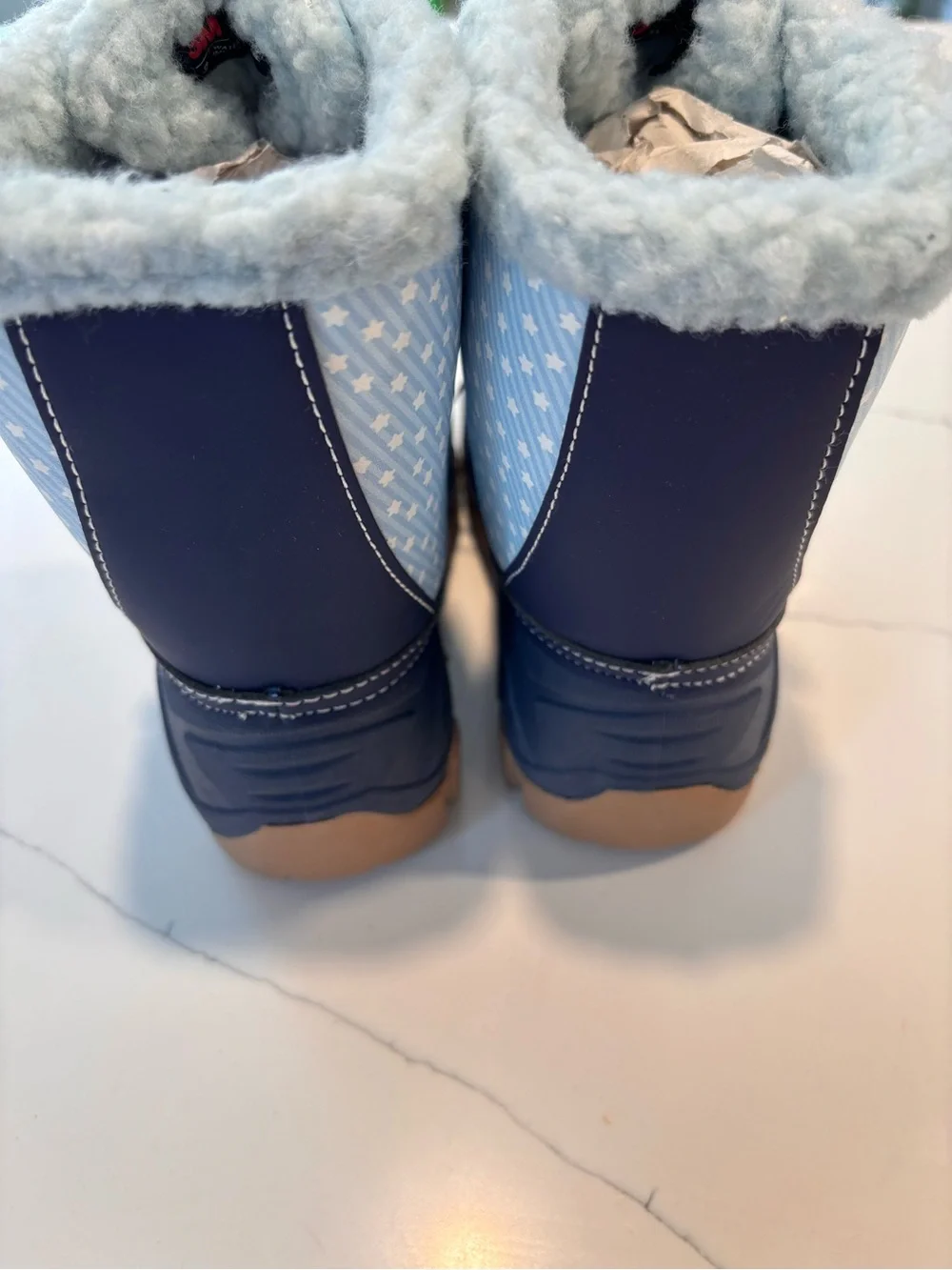 Target Bluey Kids Snow Boots in Light Blue & Navy